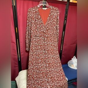 Boden Paisley and Floral Button Down Tea Dress size 12 US (16UK)